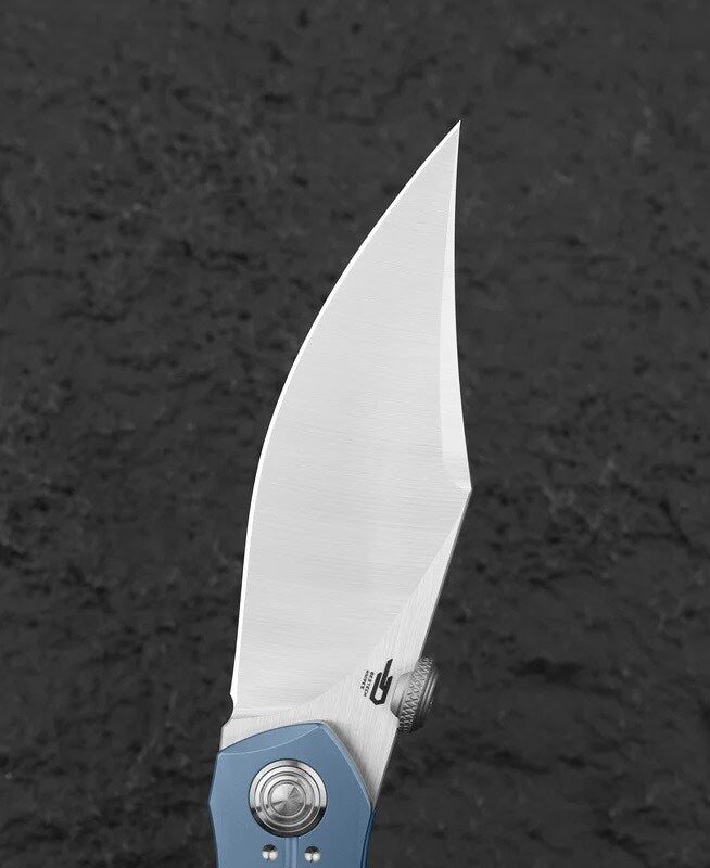 Nóż składany Bestech Knives Razon - Silver Satin/Blue