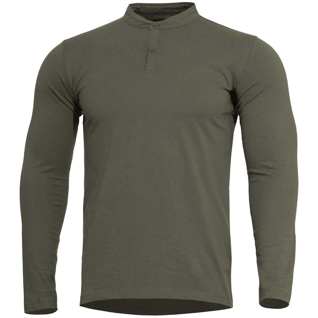 Koszulka Pentagon Romeo Henley 2.0 - Olive Green
