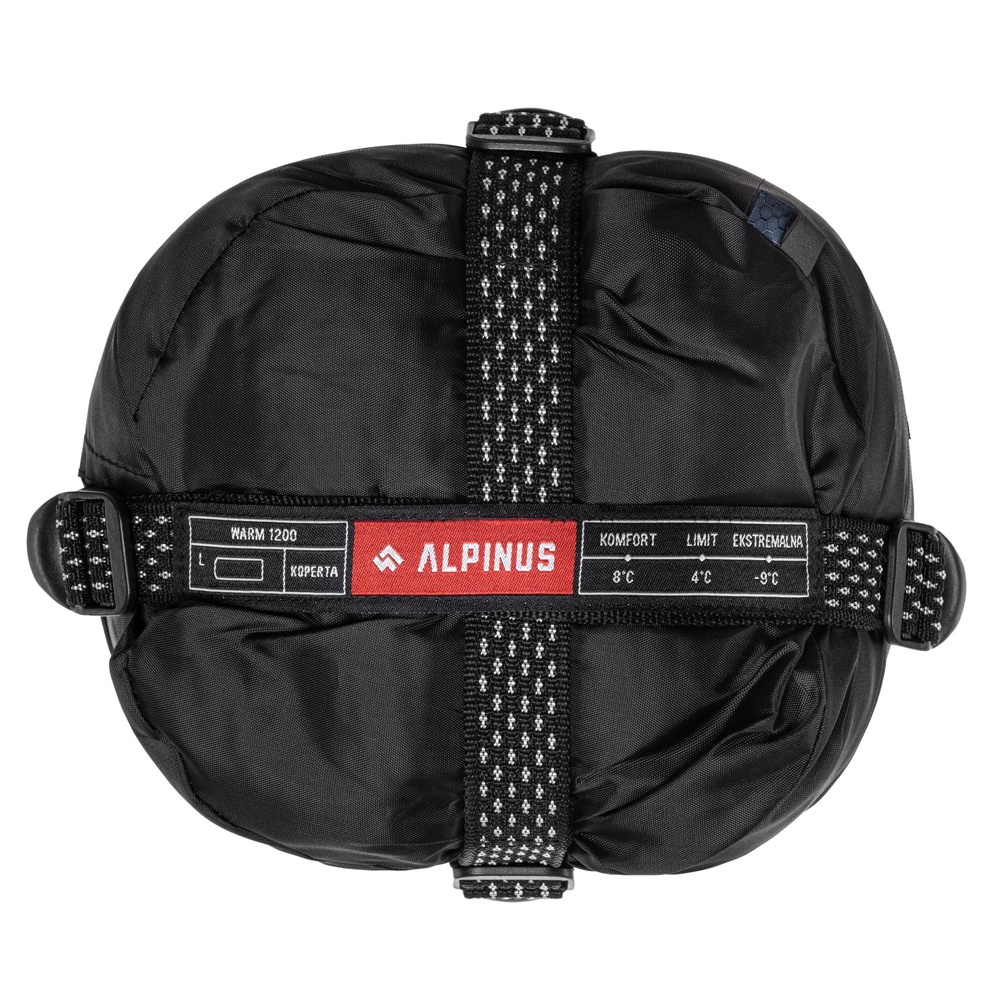 Śpiwór Alpinus Warm 1200 Granatowy - lewy