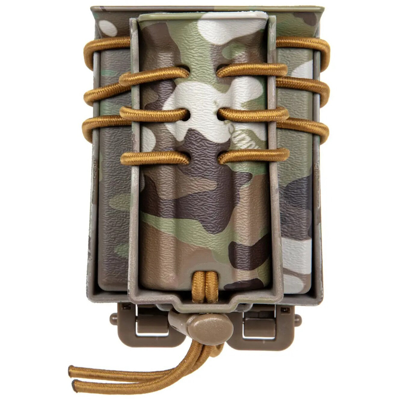 Podwójna ładownica Wosport Urban Assault Quick Pull na magazynki M4/M16 i 9 mm - MultiCam