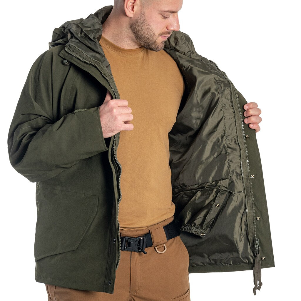 Kurtka Mil-Tec ECWCS Wet Weather z podpinką - Olive