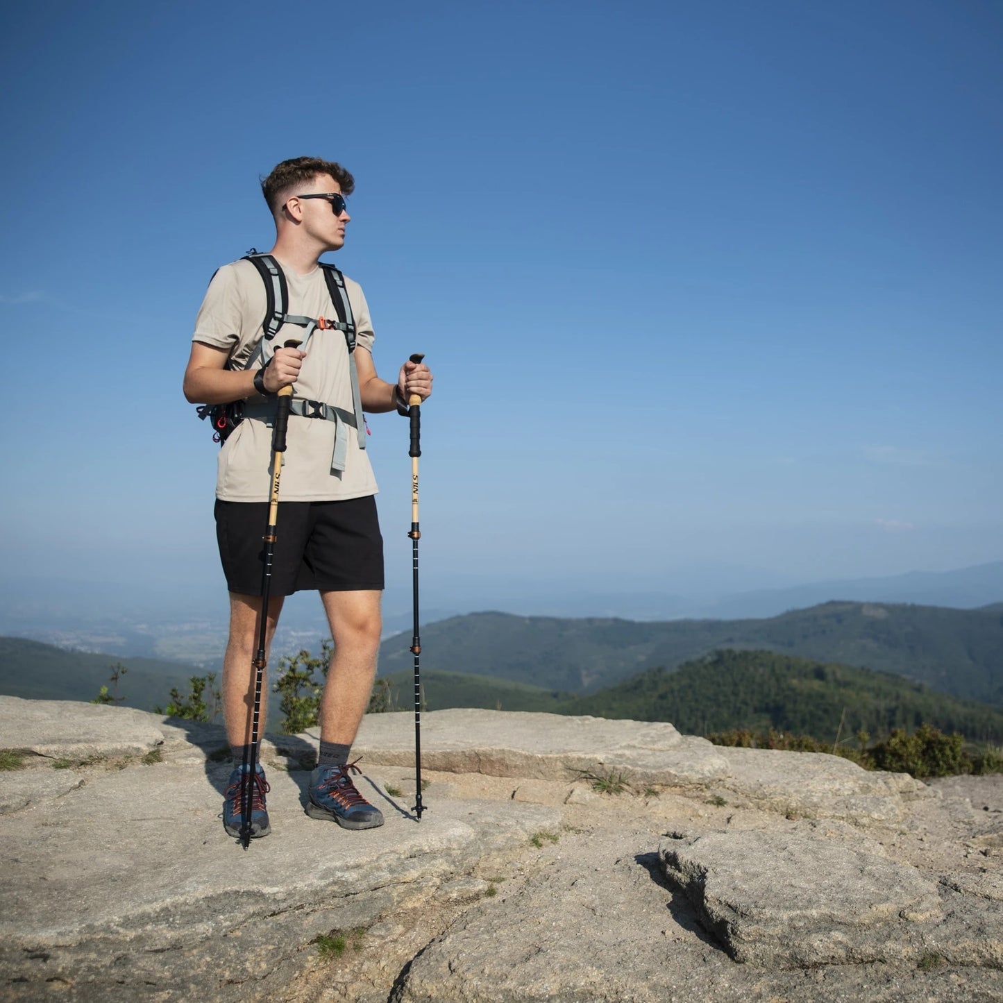 Kije trekkingowe Nils Camp bambusowe TK8606