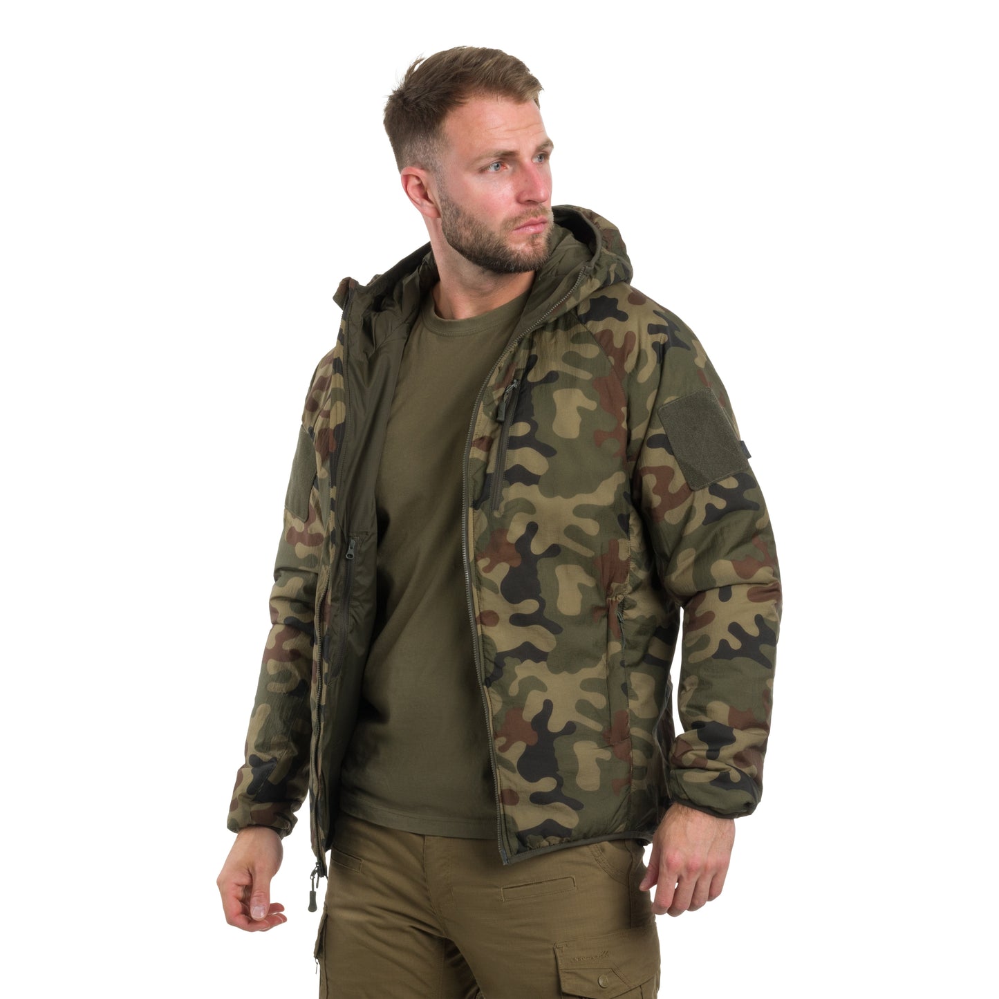 Kurtka Helikon Wolfhound Hoodie - wz.93 Pantera PL Woodland