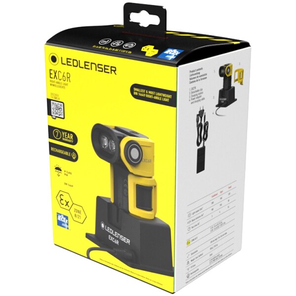 Latarka Ledlenser EXC6R ATEX Set ze stacją ładującą - 300 lumenów