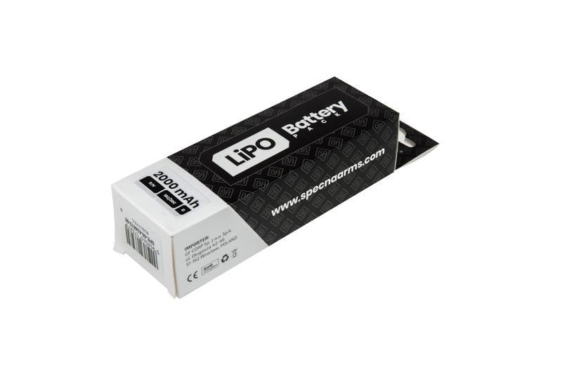 Akumulator ASG Specna Arms Li-Po 11,1V 2000 mAh 15/30C trójdzielny - T-Connect