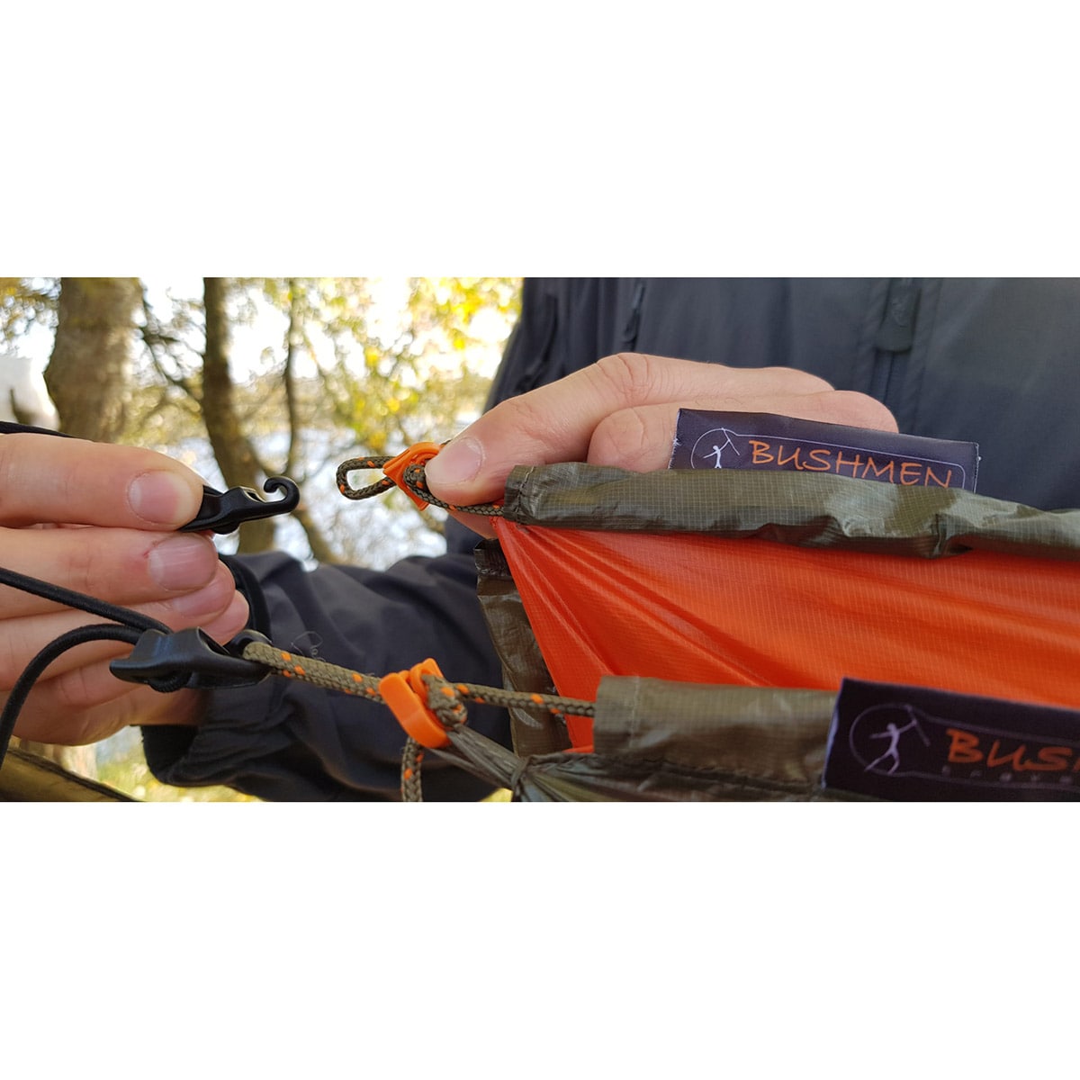 Expandor Bushmen do tarpów i quiltów - black