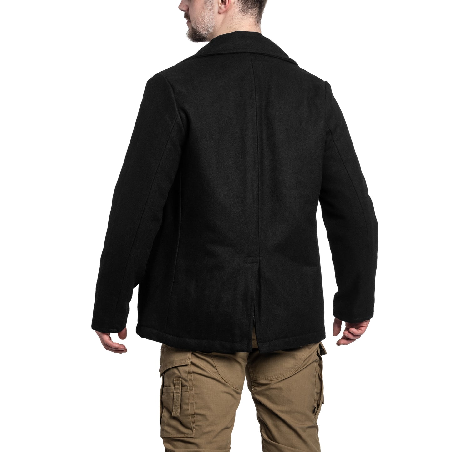 Płaszcz bosmanka Brandit Pea Coat - Black