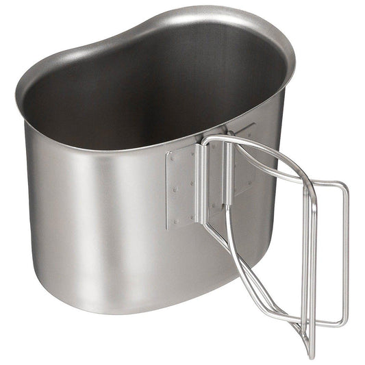 Kubek stalowy MFH US Army Canteen ze składanym uchwytem 0,5 l