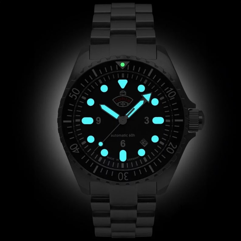 Zegarek Ruhla NVA Kommando Minentaucher Automatic Set Red