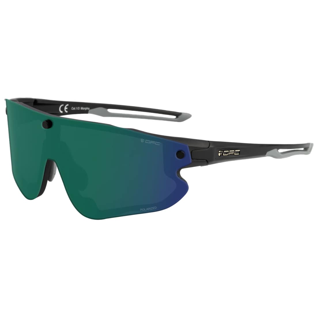 Okulary przeciwsłoneczne OPC All Round Morpho - Matt Black/Green/Yellow Set