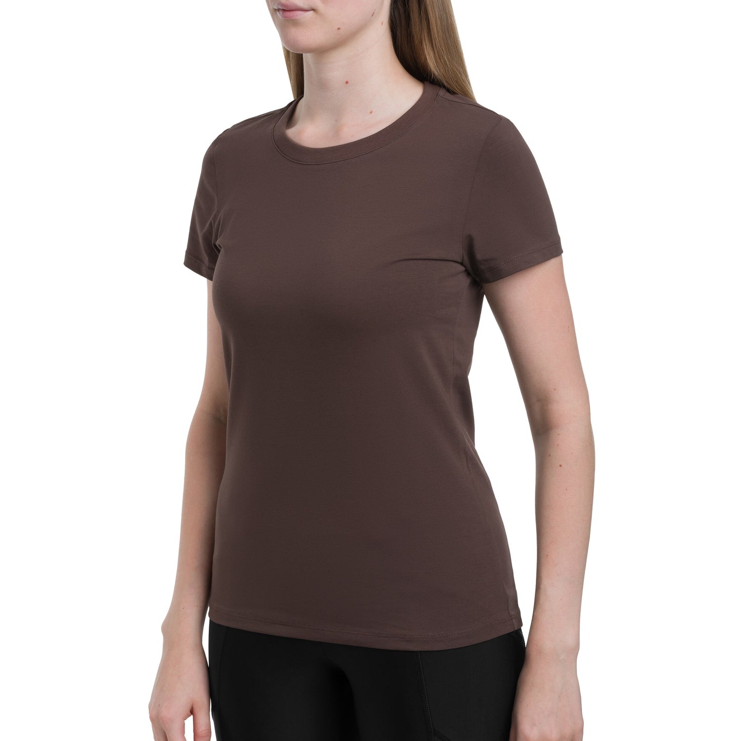 Koszulka T-Shirt damska Helikon z bawełny organicznej Slim - Earth Brown