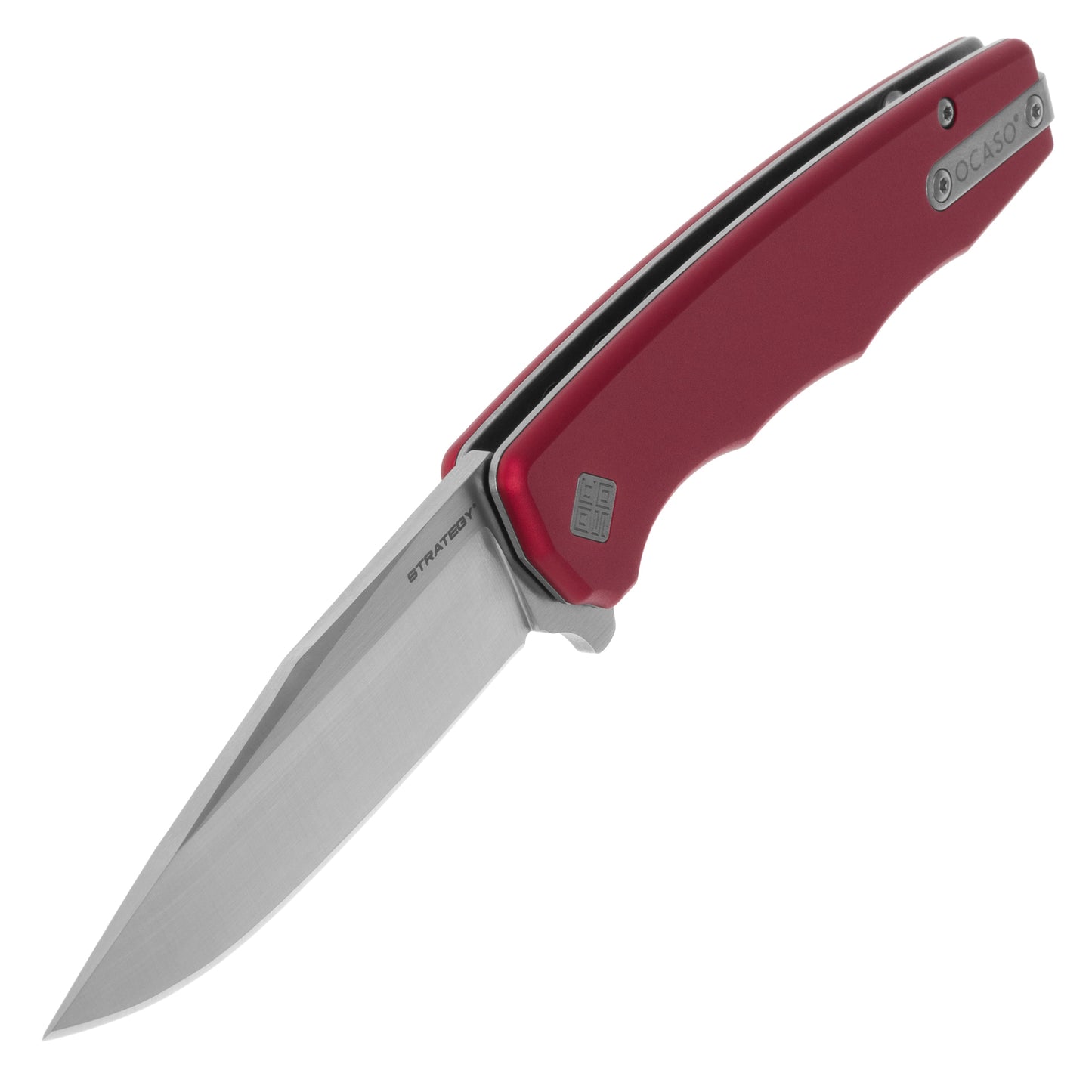 Nóż składany Ocaso Strategy Aluminum - Satin/Red