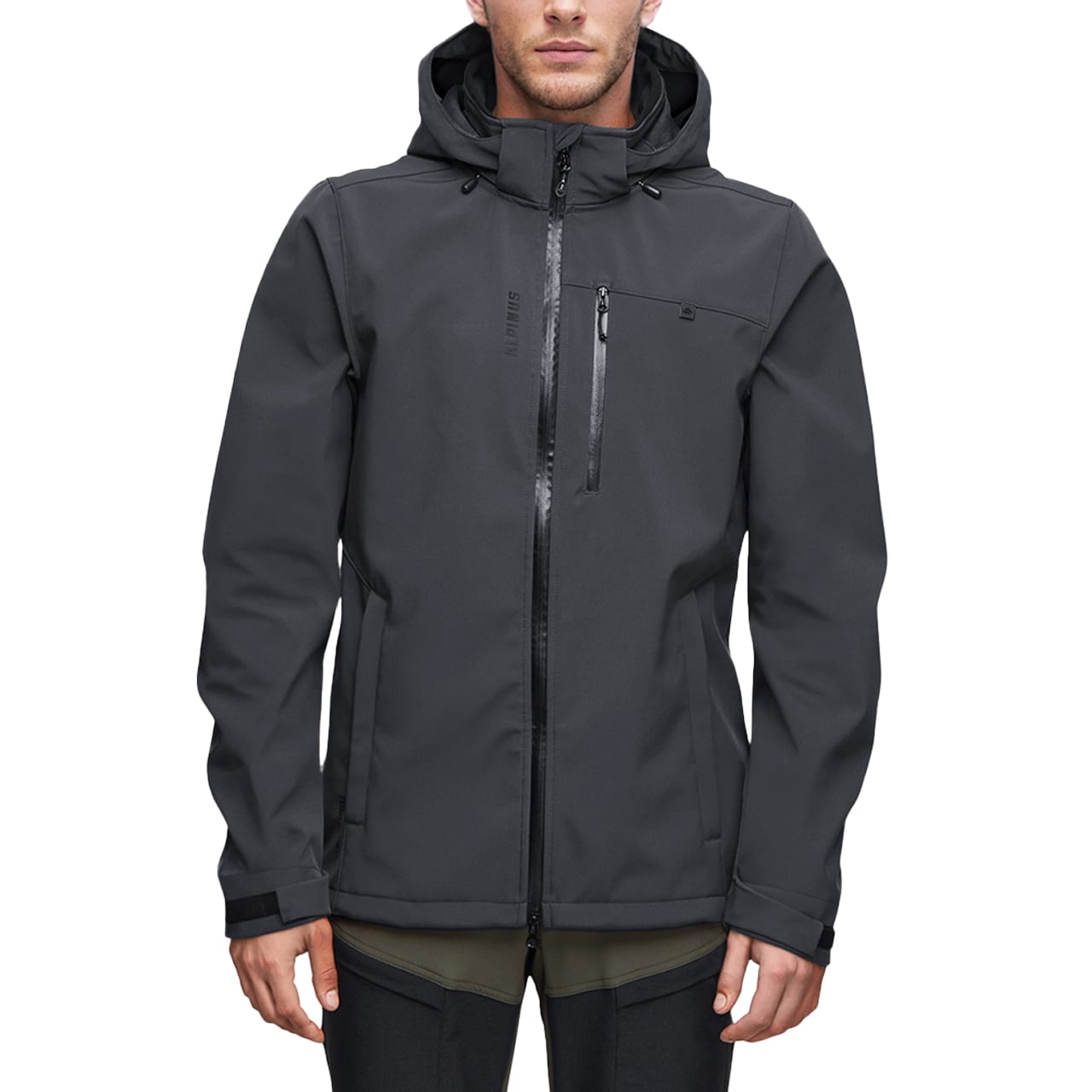 Kurtka Alpinus Softshell Roignais - Czarna/Grafitowa