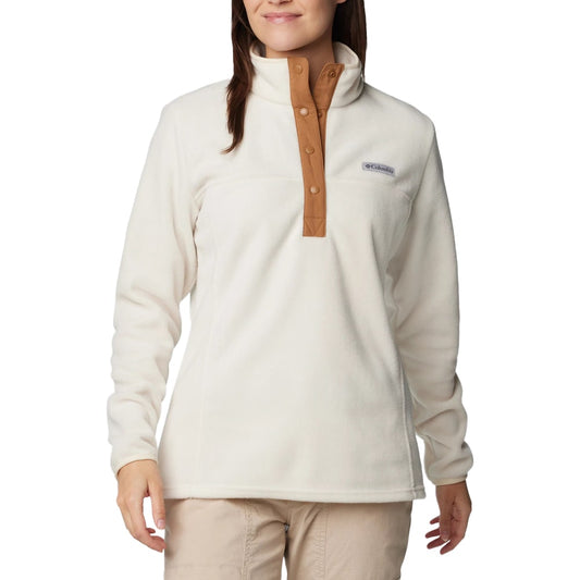 Polar damski Columbia Benton Springs Half Snap Pullover II - Chalk/Camel Brown