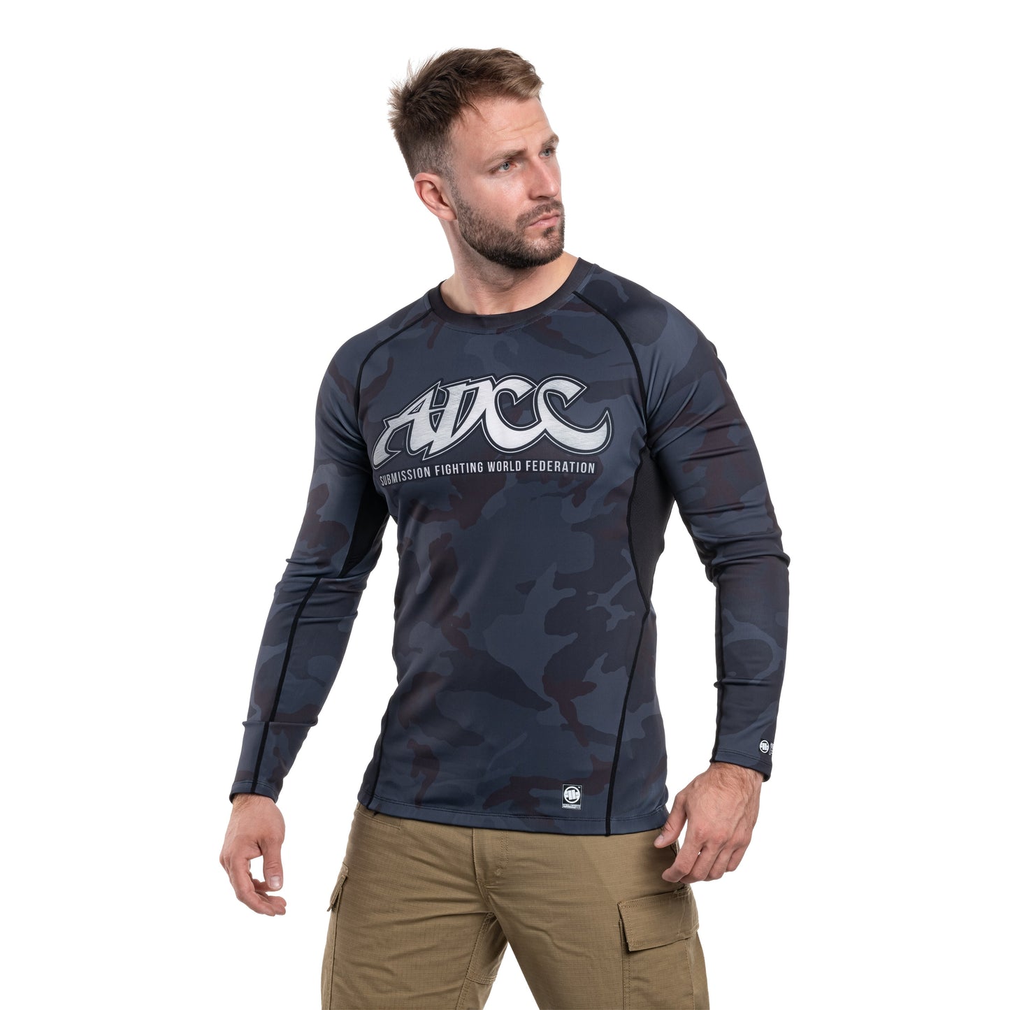 Koszulka termoaktywna Pitbull LongSleeve Rashguard ADCC - Camo