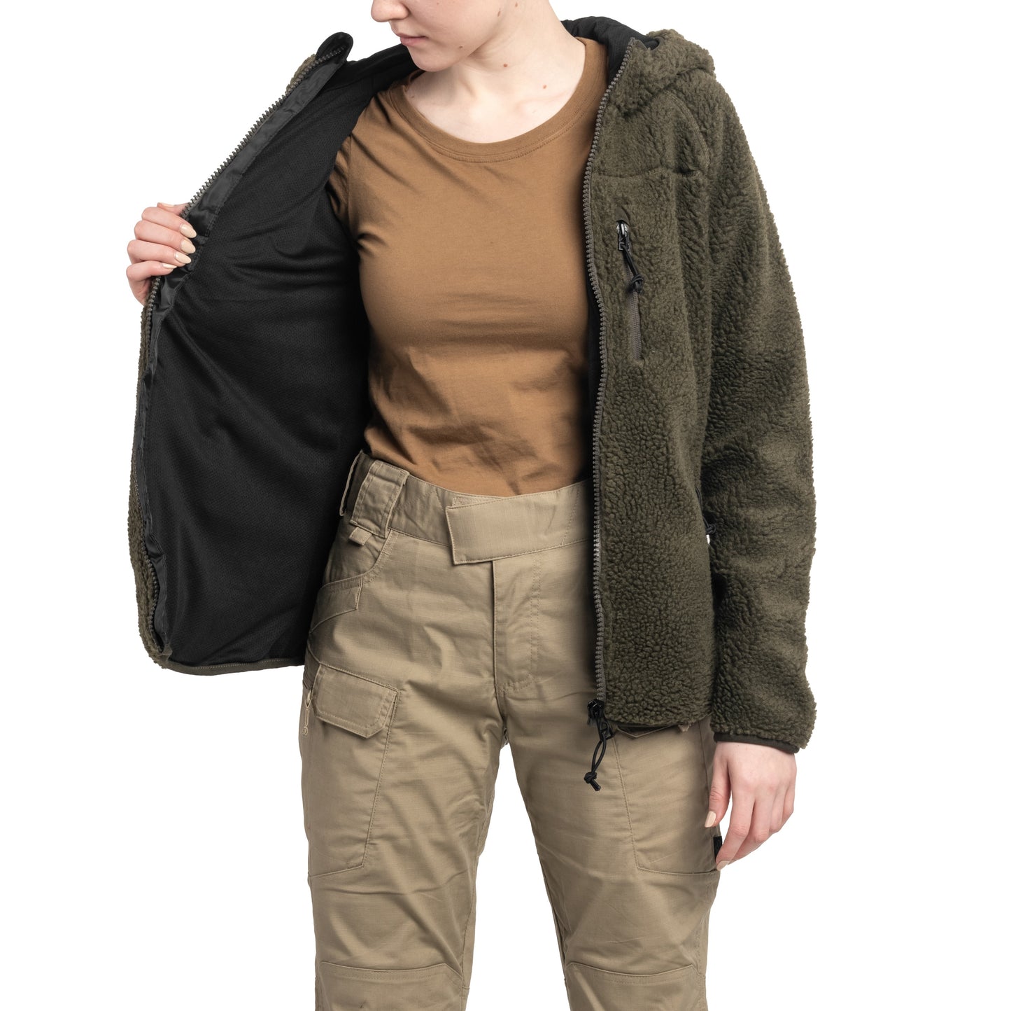 Kurtka damska Brandit Teddyfleece Jacket - Olive