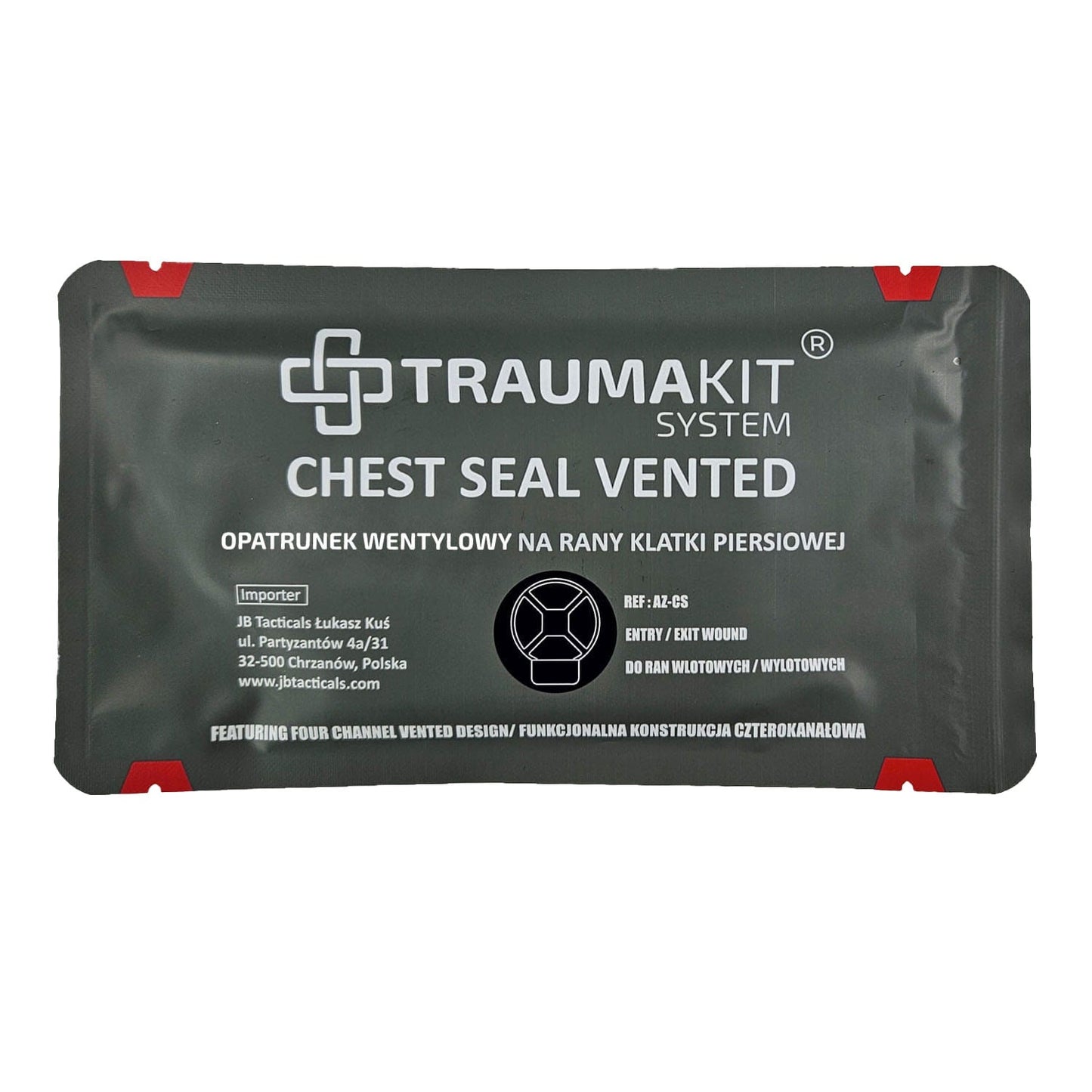 Opatrunek wentylowy AedMax Trauma Kit Chest Seal Vented