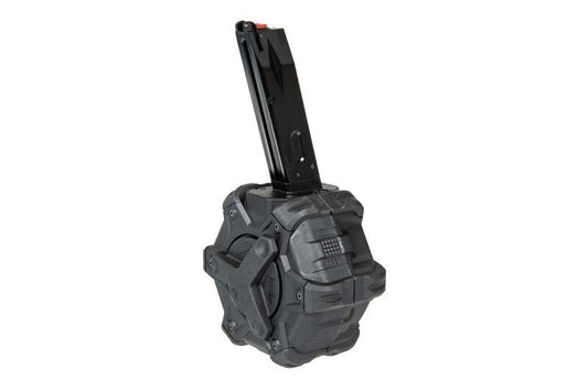 Bębnowy magazynek gazowy Armorer Works do replik Beretta/MB - czarny
