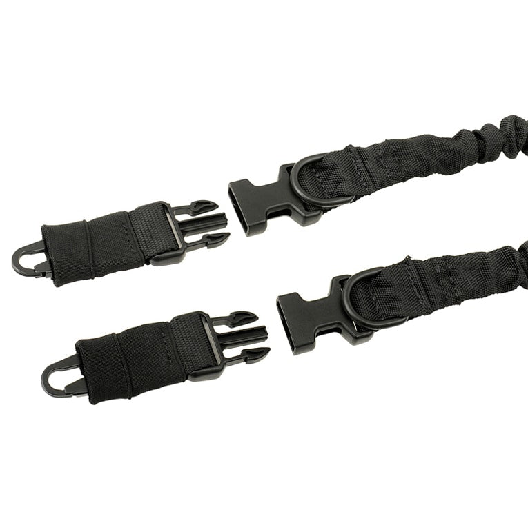Zawieszenie taktyczne 1-2 punktowe 8Fields bungee - czarne