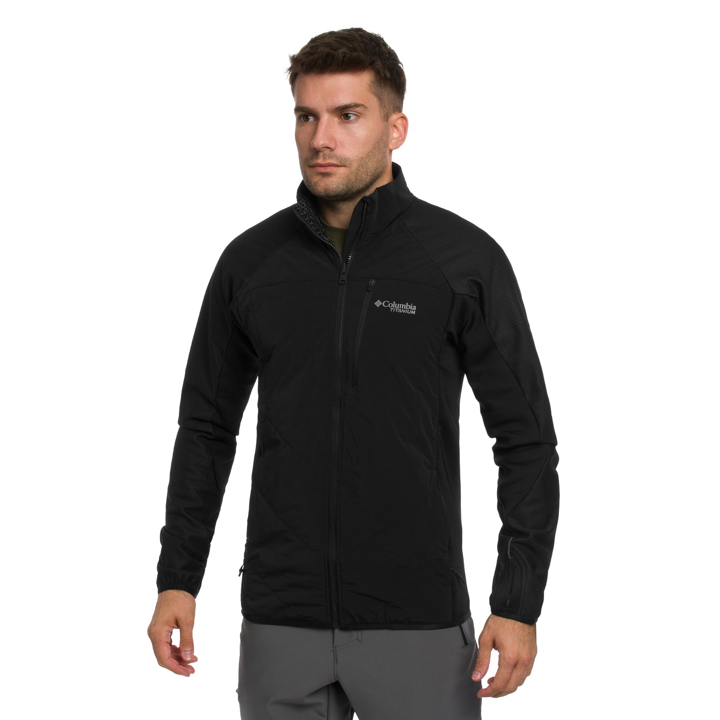 Kurtka Columbia Arctic Crest Hybrid Technical Fleece - Black