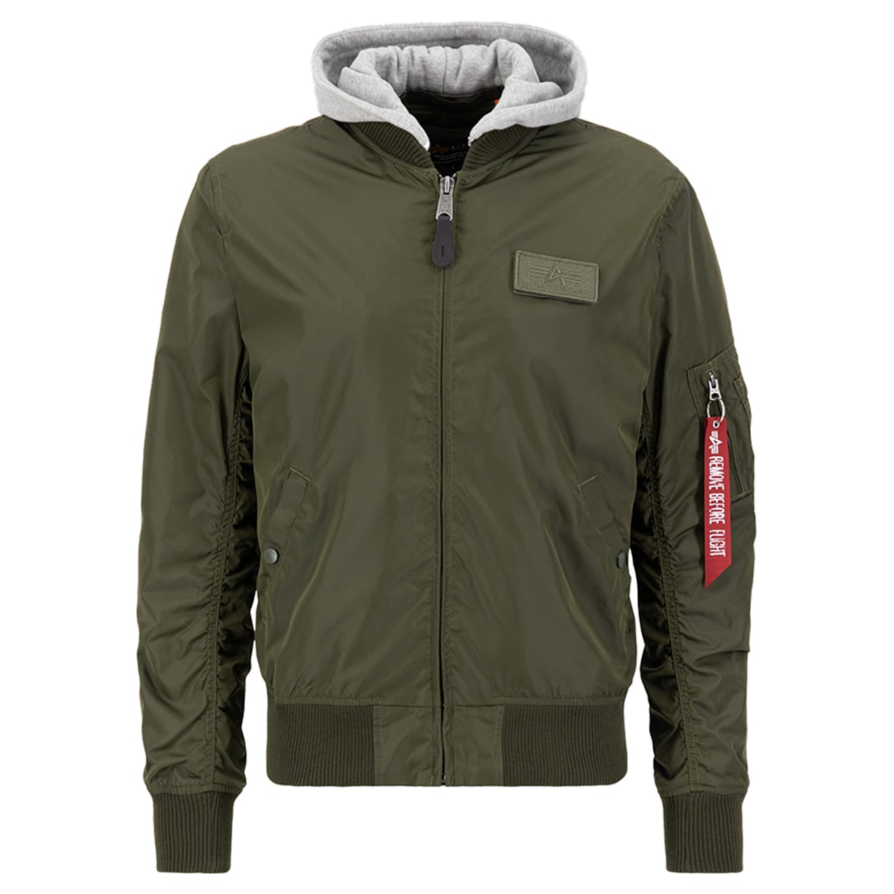 Kurtka Alpha Industries MA-1 TT Hood - Dark Green