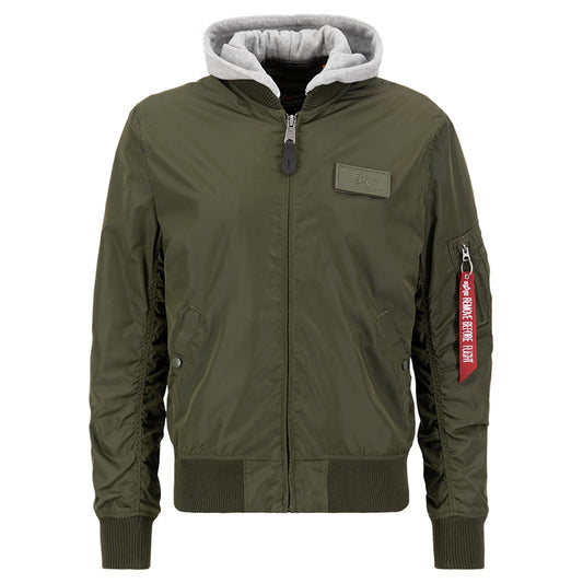 Kurtka Alpha Industries MA-1 TT Hood - Dark Green