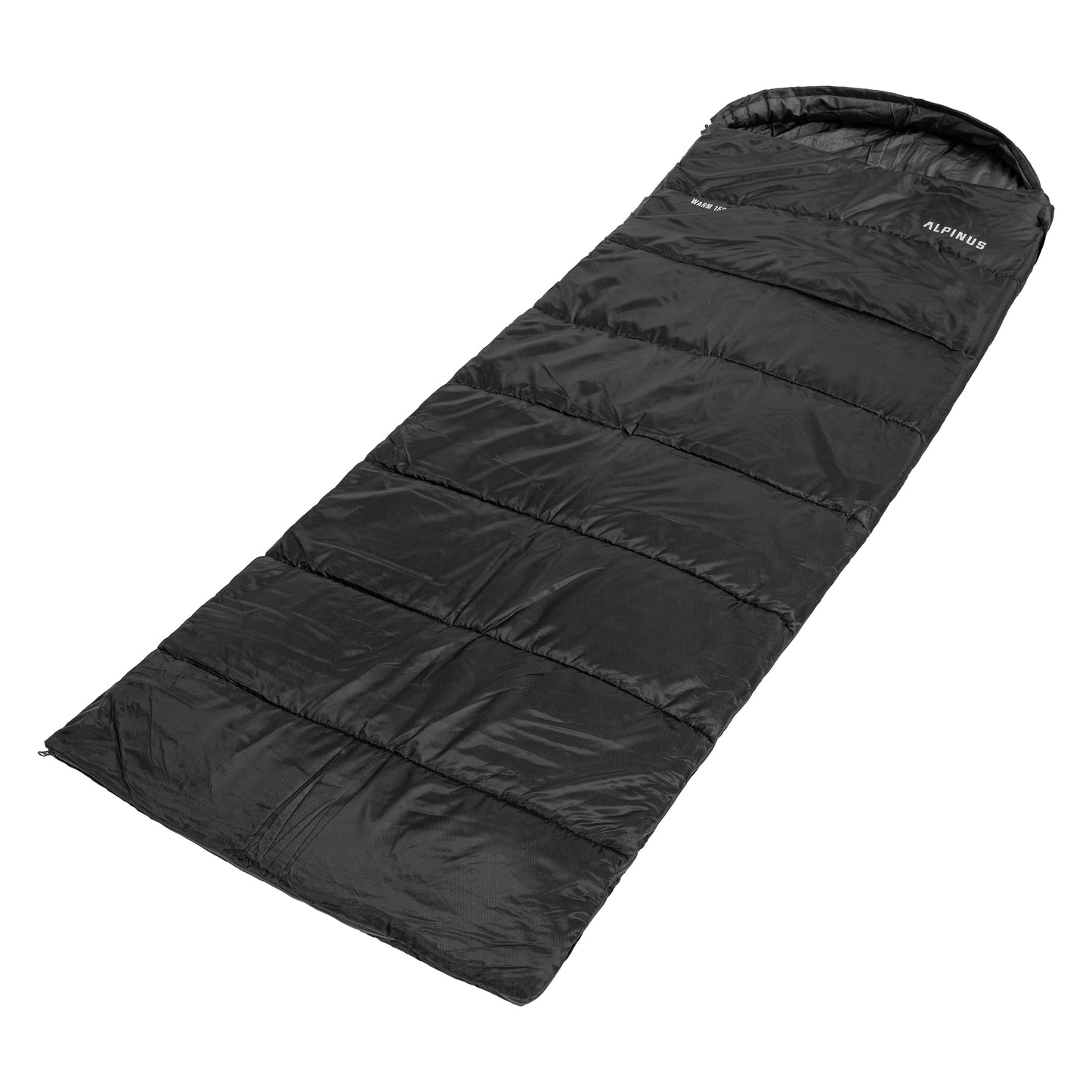 Śpiwór Alpinus Warm 1500 Czarny - lewy