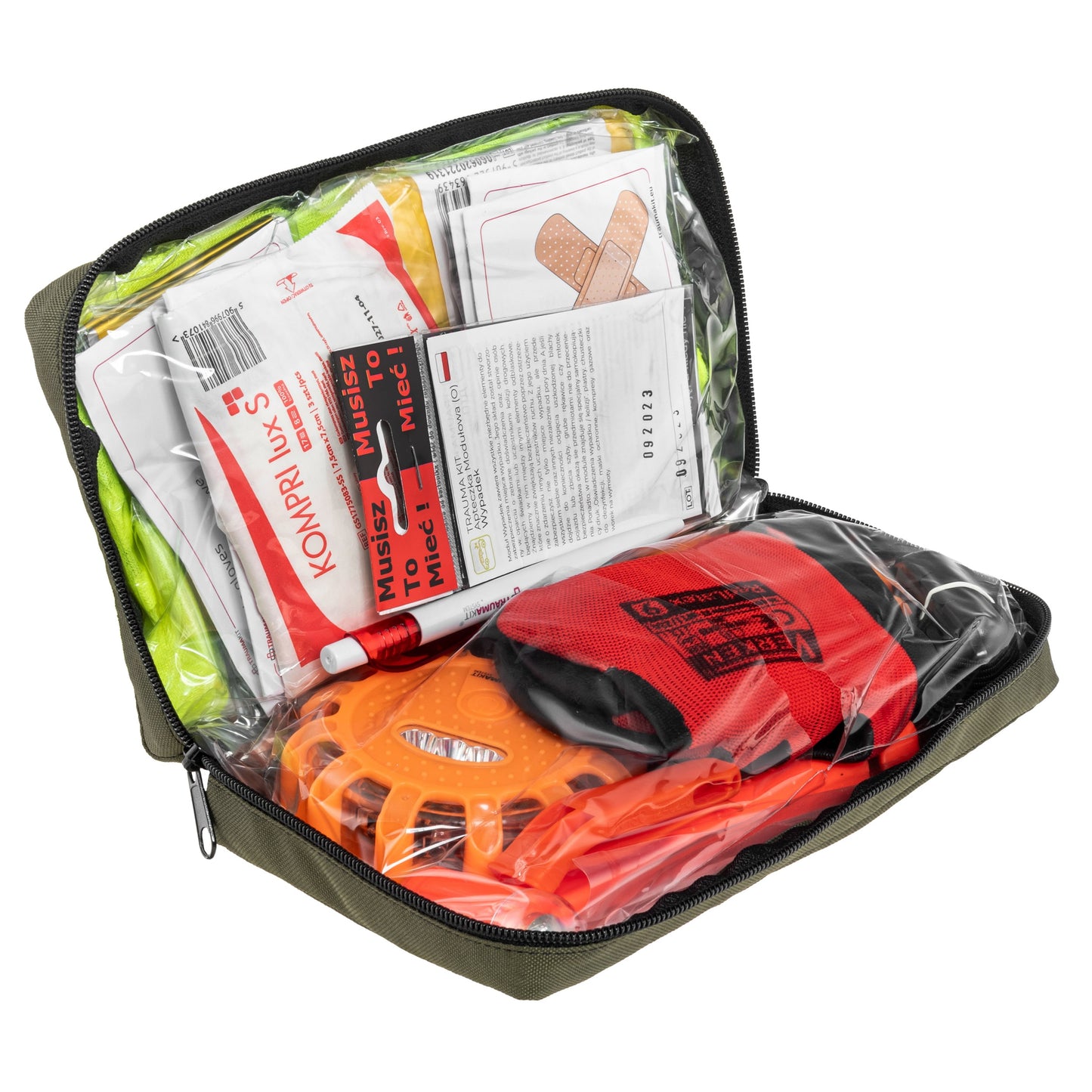 Apteczka modułowa AedMax Trauma Kit W Zielona - Wypadek