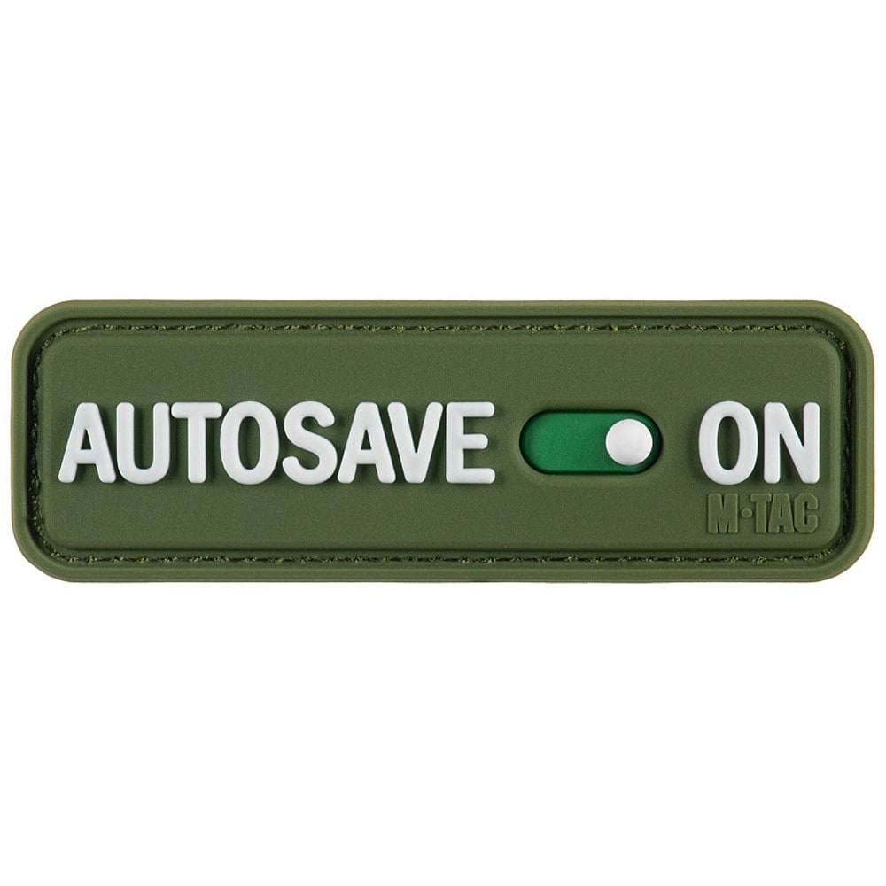 Naszywka M-Tac AUTOSAVE ON PVC - Olive