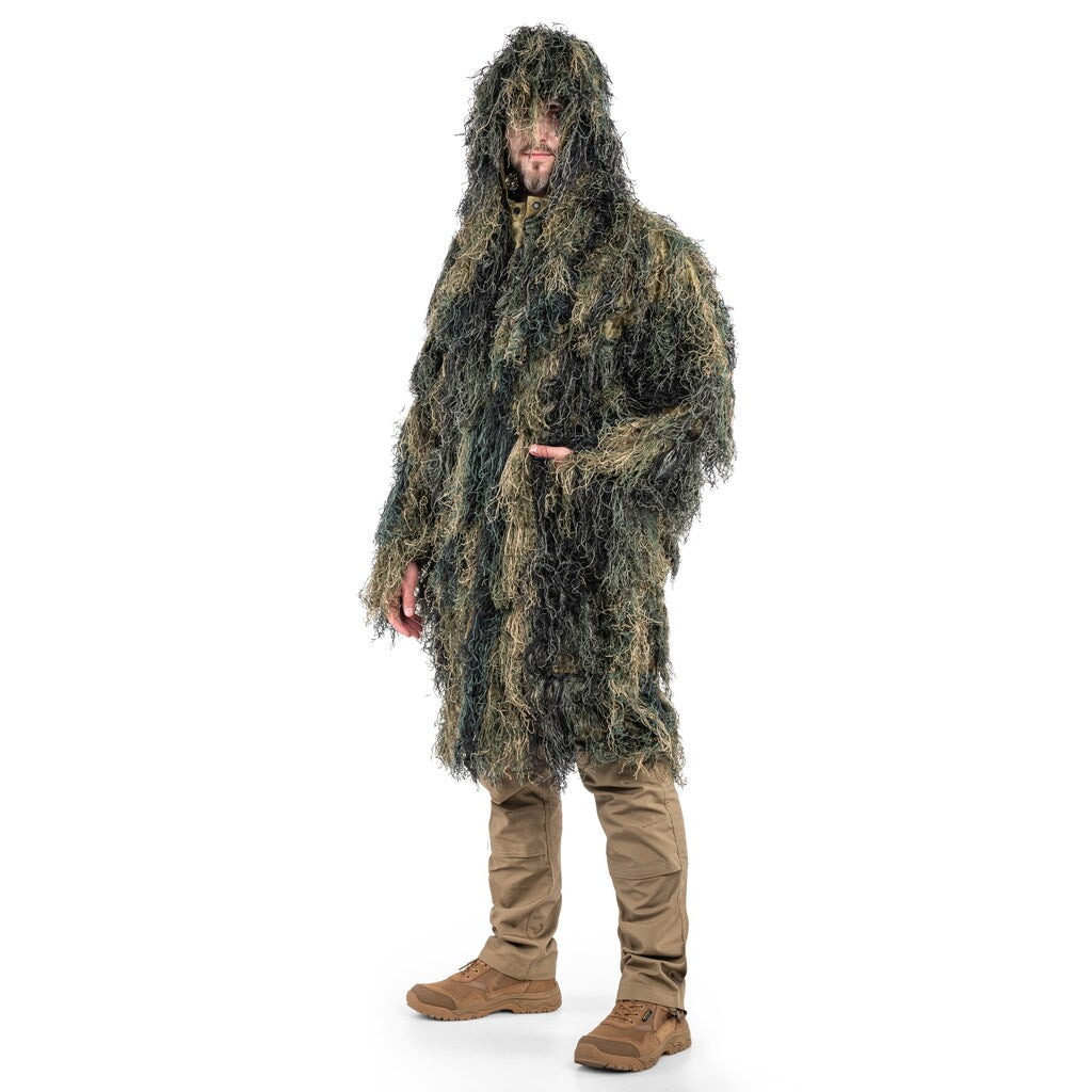 Strój maskujący Mil-Tec Parka Ghillie Anti Fire Pro - Woodland