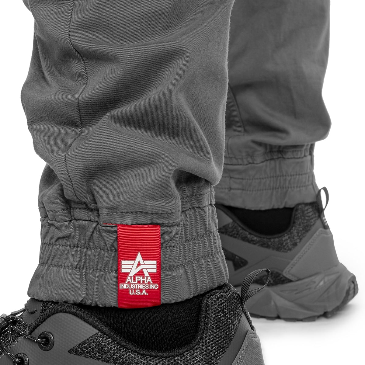 Spodnie Alpha Industries Cotton Twill Jogger - Grey/Black