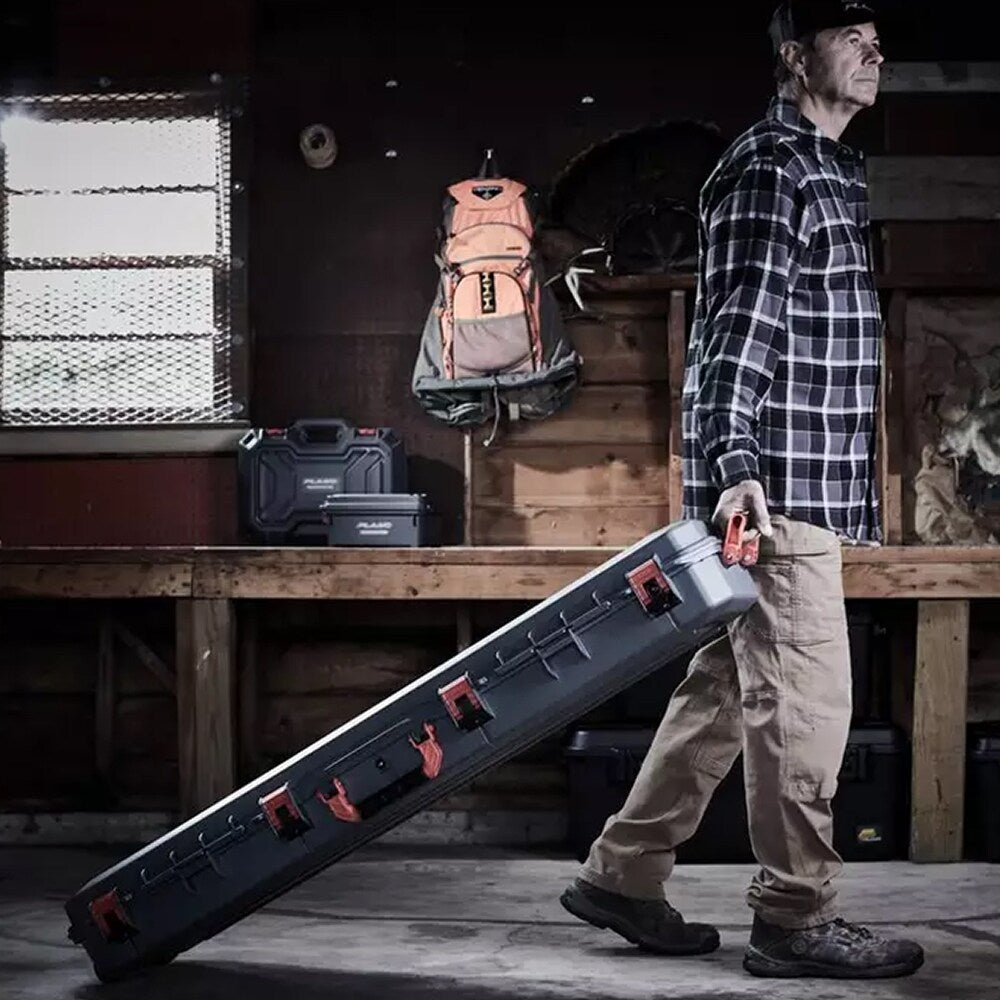 Walizka transportowa na broń Plano Rustrictor All Weather 2 52" - Grey/Red
