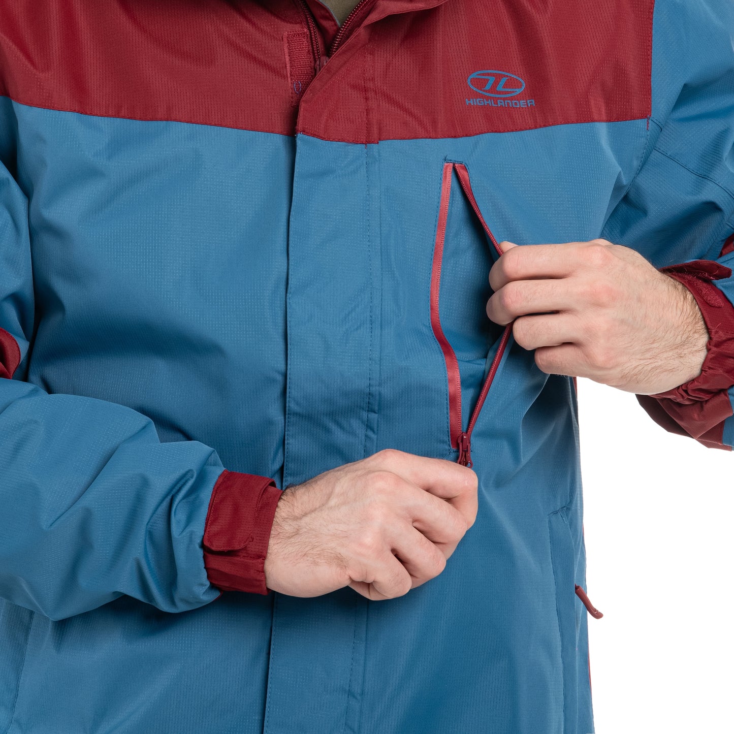 Kurtka Highlander Outdoor Kerrera - Petrol / Burgundy