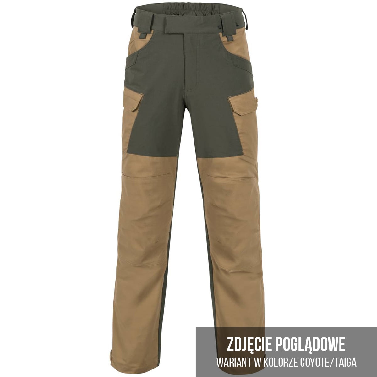 Spodnie Helikon Hybrid Outback DuraCanvas - Crimson Sky/Black