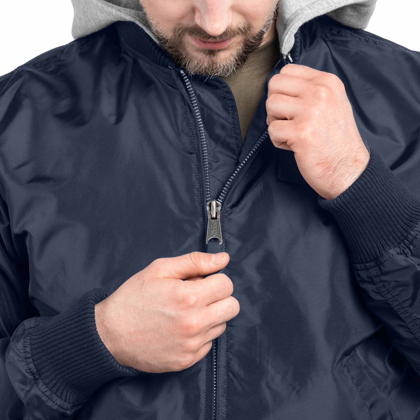Kurtka Alpha Industries MA-1 TT Hood - Replica Blue