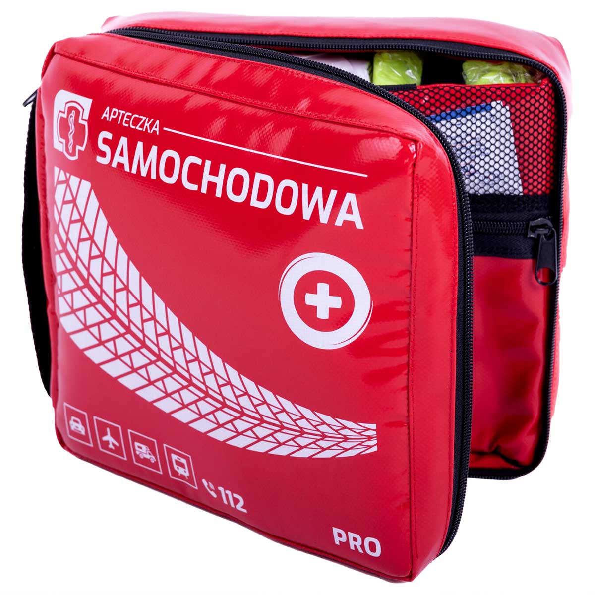 Apteczka samochodowa Medaid PRO z wyposażeniem - Red