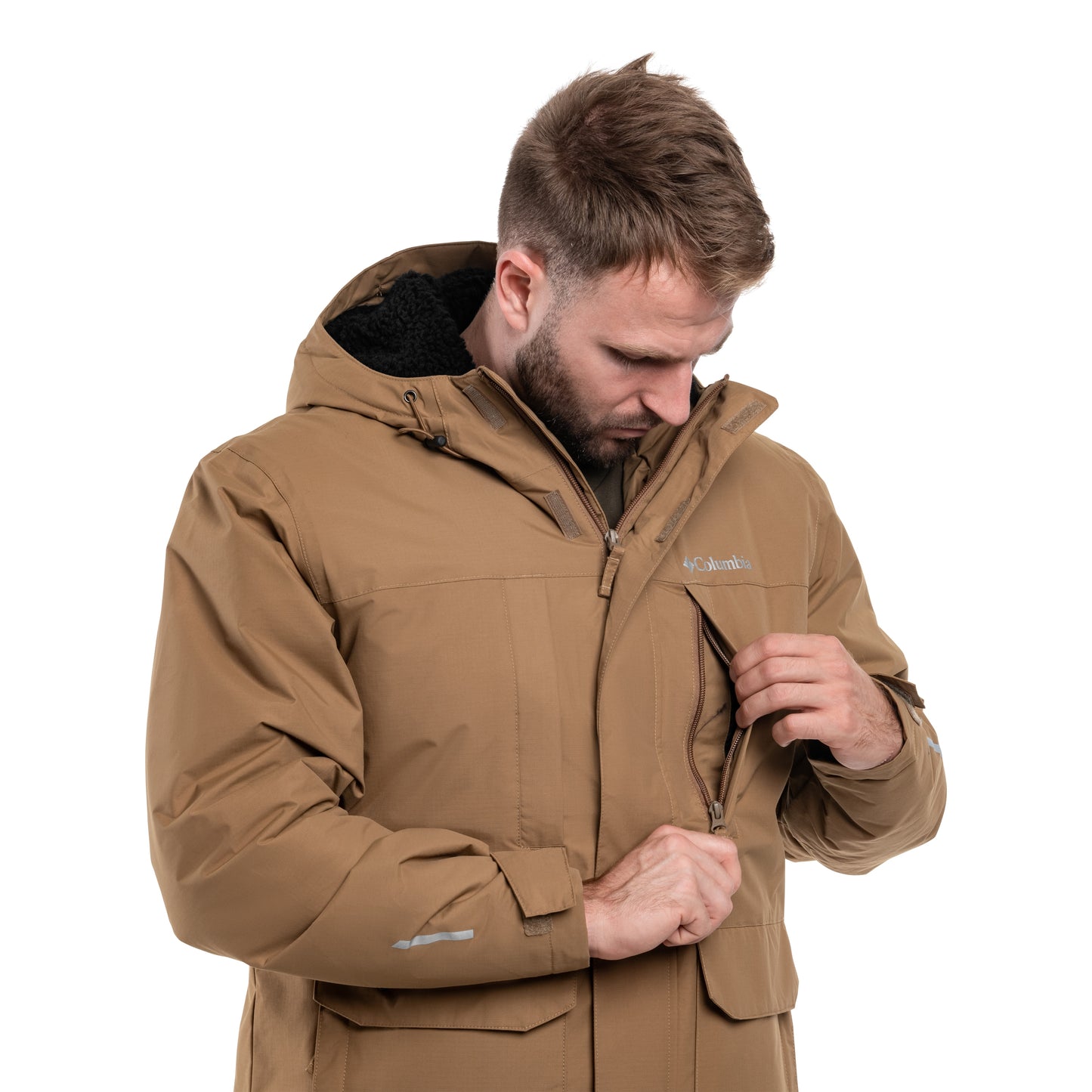 Kurtka Columbia Landroamer Sherpa Lined Waterproof Hooded - Delta