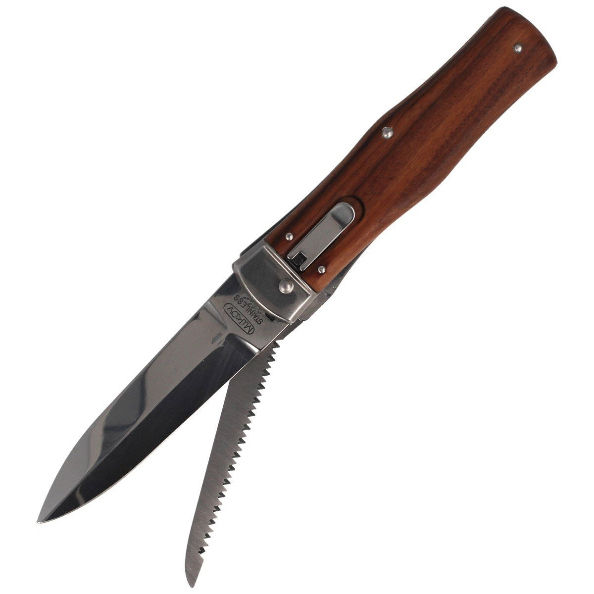 Nóż sprężynowy Mikov Predator 241-ND-2/KP Wood