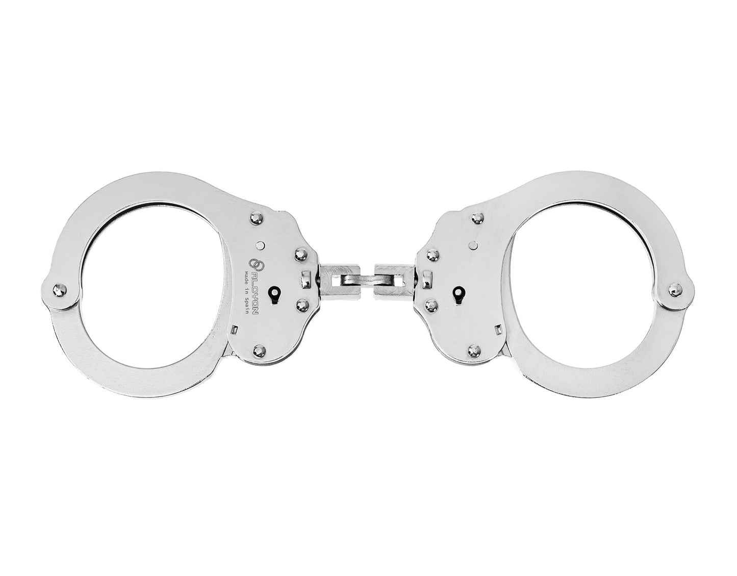Kajdanki przegubowe Alcyon Hoop Steel srebrne