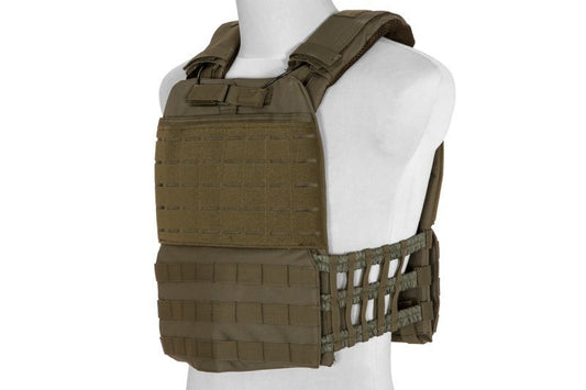 Kamizelka taktyczna typu plate carrier molle/laser-cut - Olive