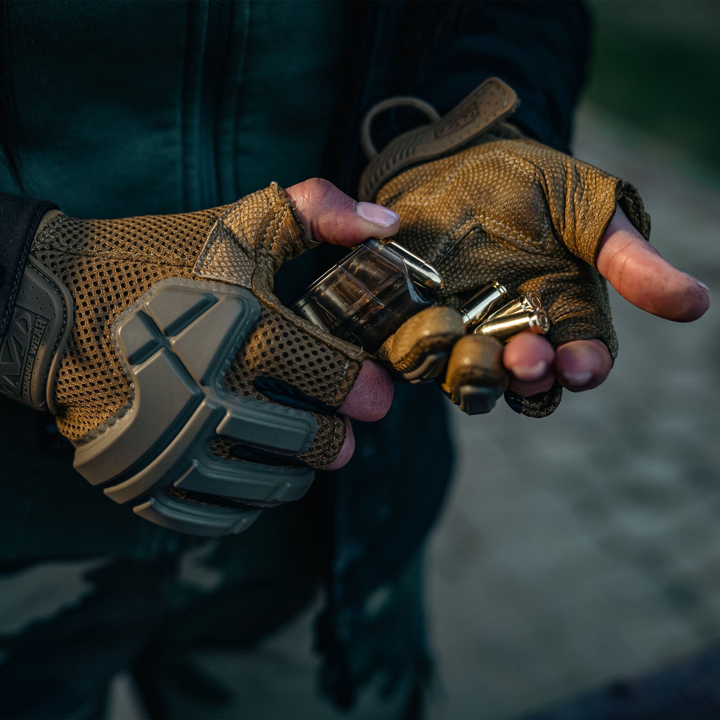 Rękawice taktyczne Mechanix Wear M-Pact Partial Finger Coyote