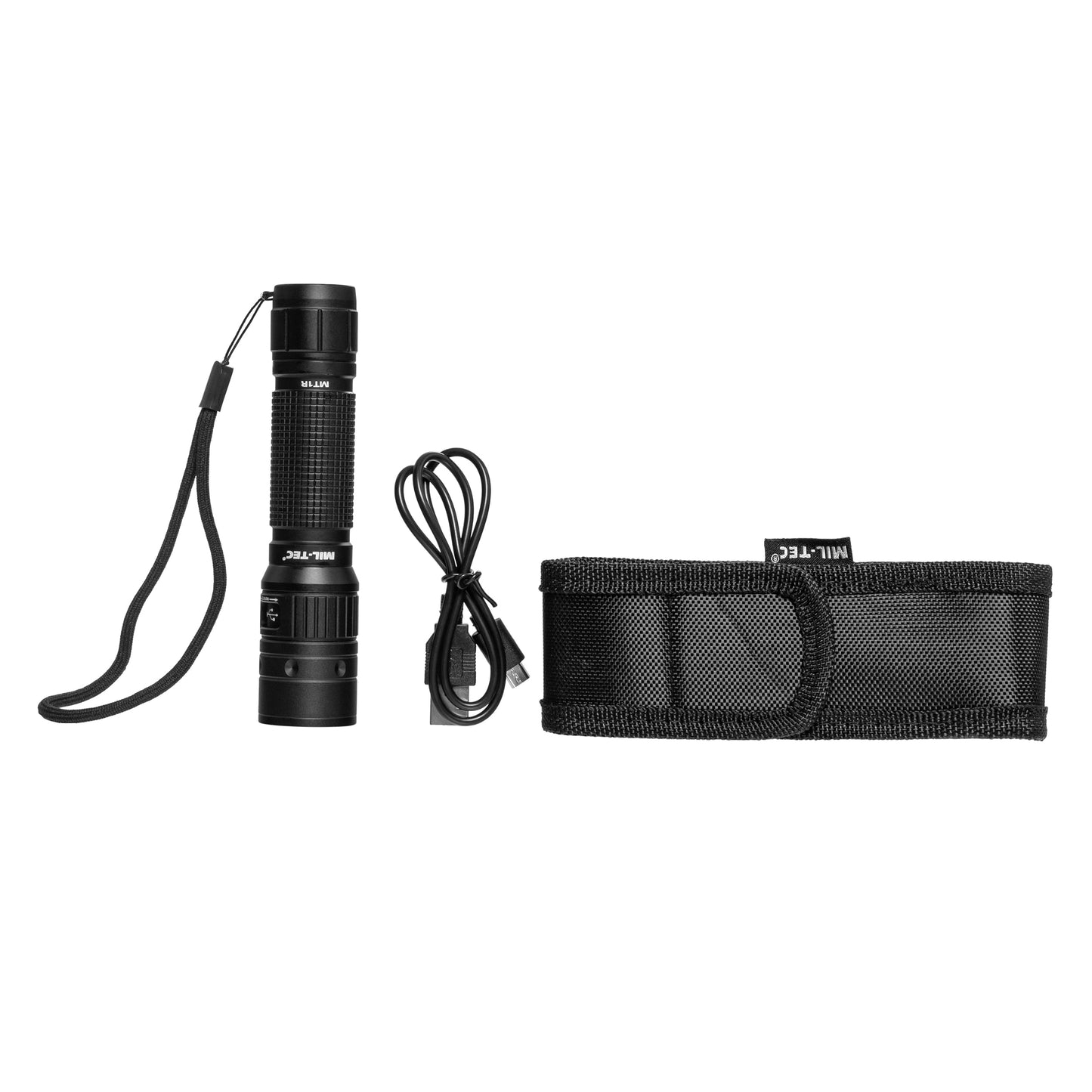 Latarka Mil-Tec Operator MT1R Recharge Black - 500 lumenów