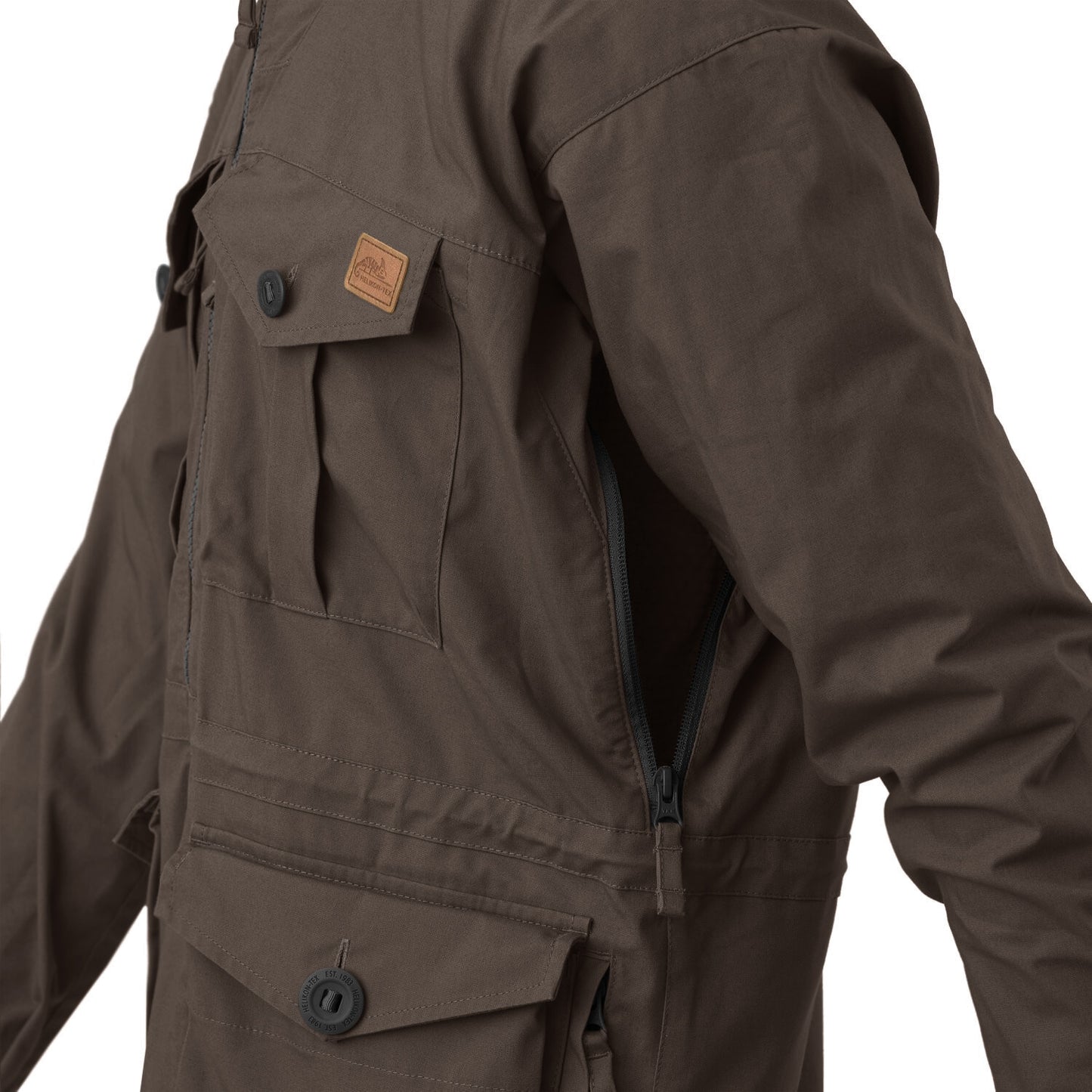 Kurtka Helikon SAS Smock Duracanvas - Earth Brown