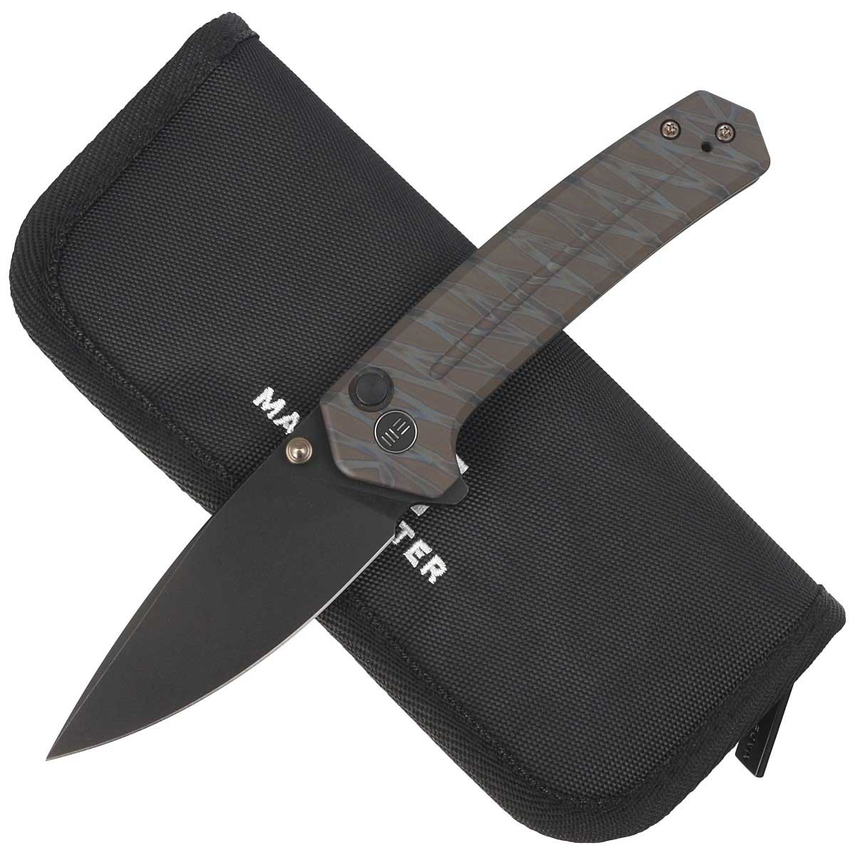 Nóż składany WE Knife Culex - Tiger Stripe Pattern Flamed Titanium Handle