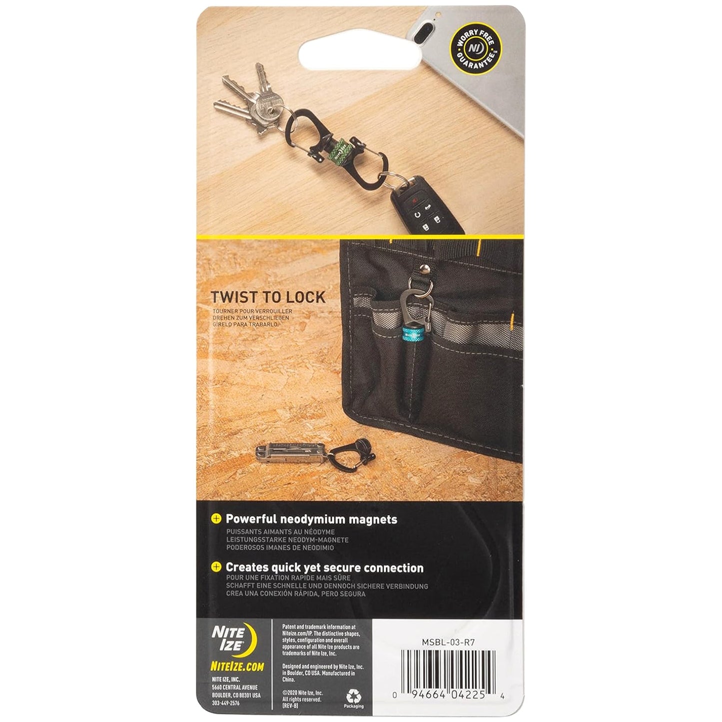 Karabińczyk Nite Ize SlideLock 360 st. Magnetic Locking Dual Carabiner - Blue