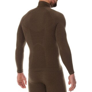 Koszulka termoaktywna Brubeck Ranger Wool - Khaki