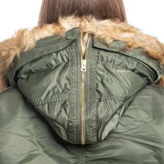 Kurtka damska Alpha Industries Long Fishtail - Sage Green