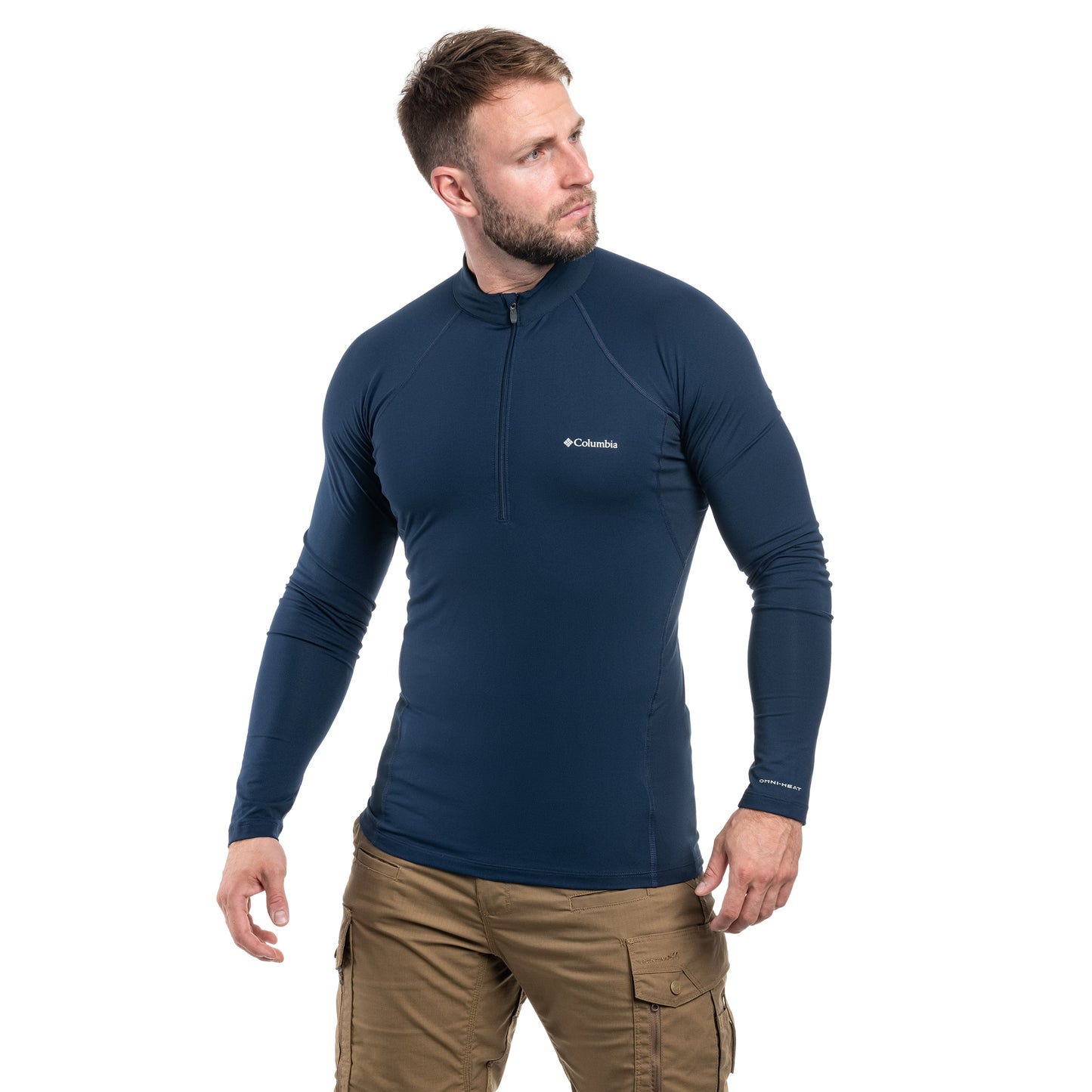 Bluza termoaktywna Columbia Midweight Stretch Long Sleeve Half Zip - Collegiate Navy