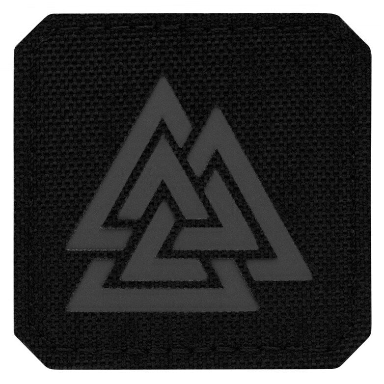 Naszywka M-Tac Valknut Laser Cut Black/Grey
