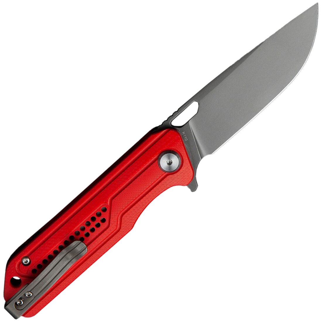Nóż składany Bestech Knives Circuit Gray Titanium - Red